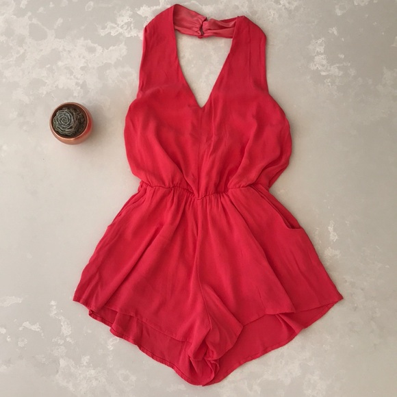 Bishop + Young Other - Sexy Coral Romper Bishop + Young S